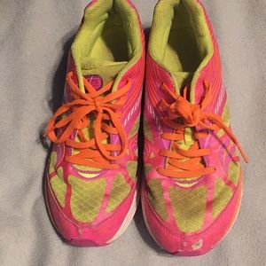 Kids Saucony shoes neon